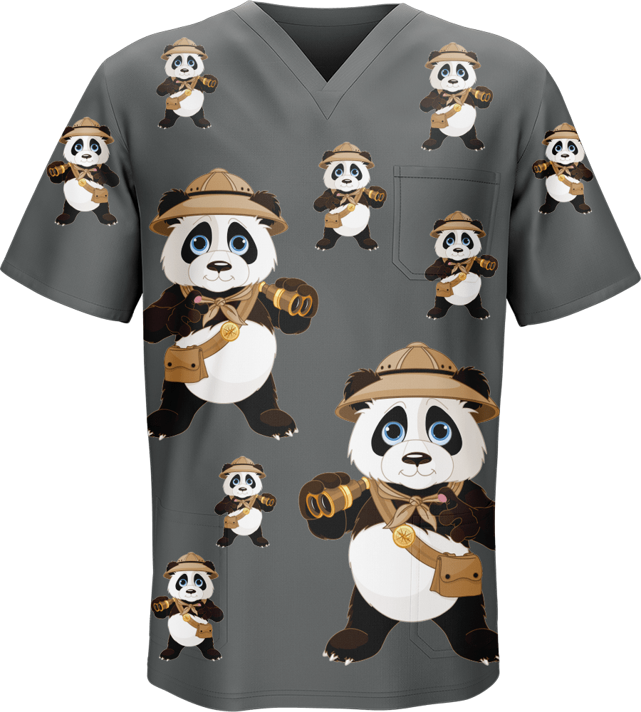 Explorer Panda Scrubs - fungear.com.au