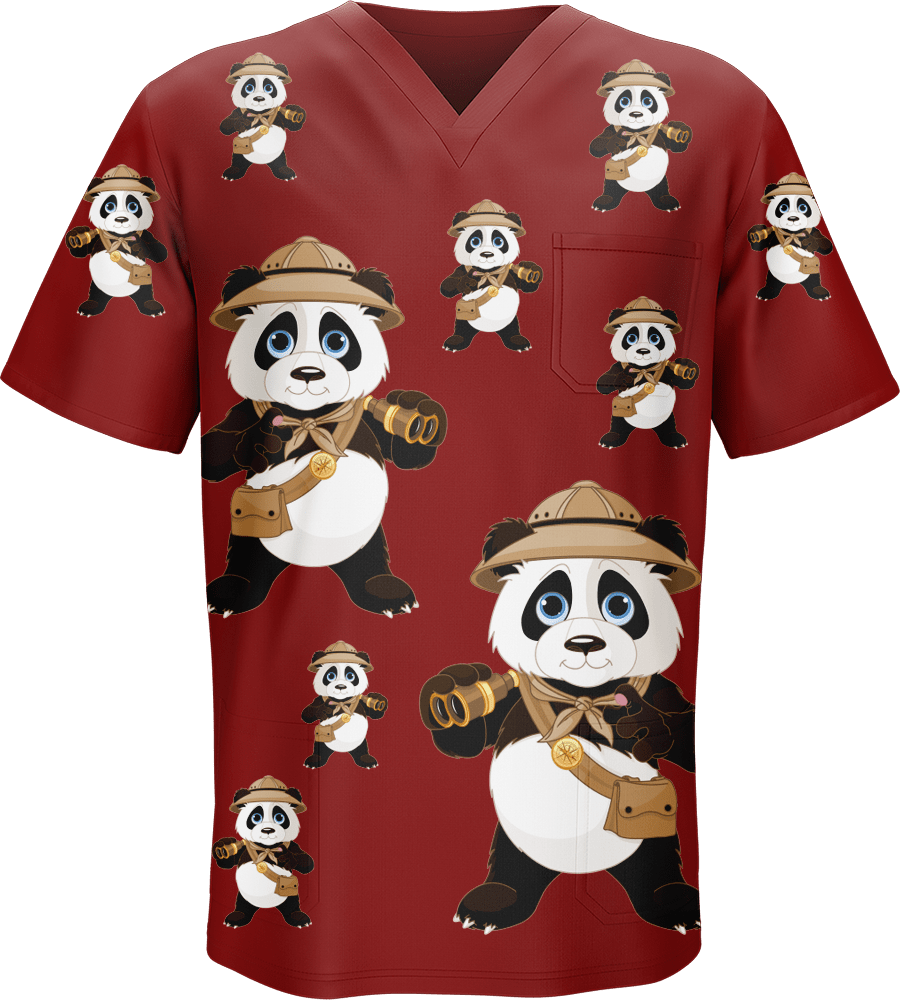 Explorer Panda Scrubs - fungear.com.au