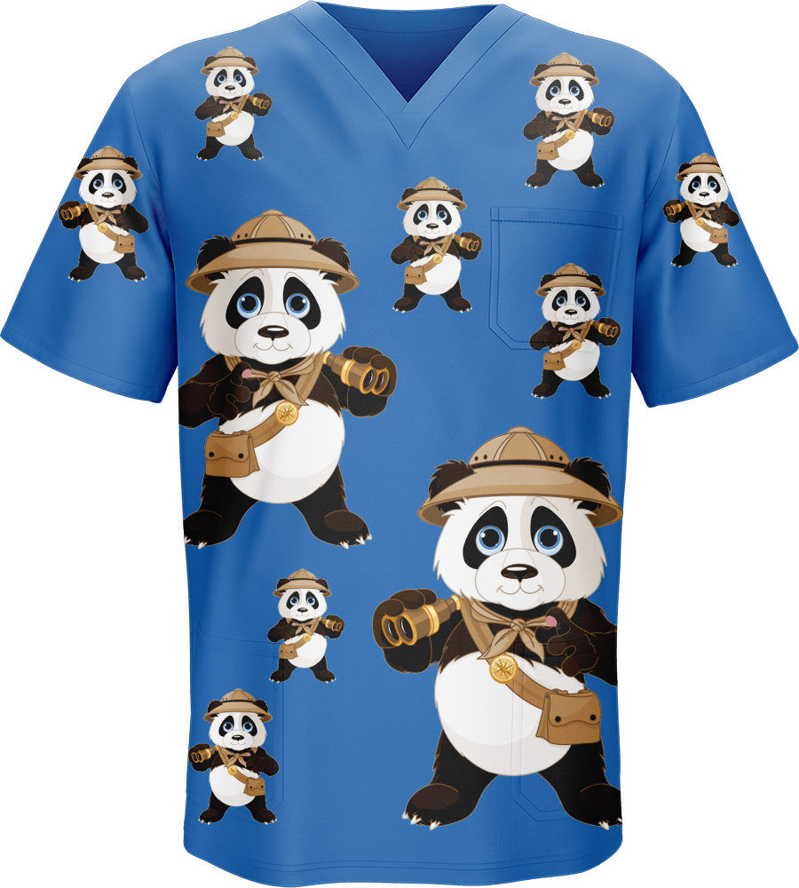 Explorer Panda Scrubs - fungear.com.au