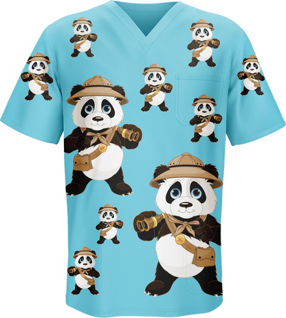 Explorer Panda Scrubs - fungear.com.au