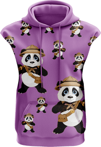 Explorer Panda Sleeveless Hoodie 1