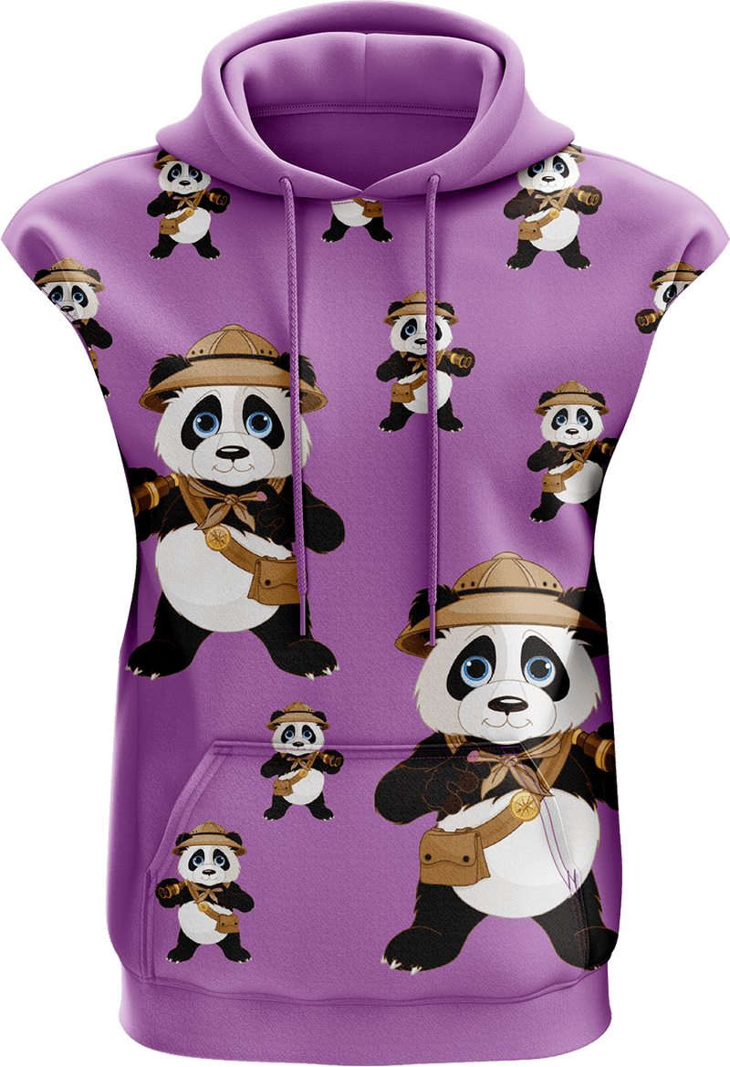 Explorer Panda Sleeveless Hoodie