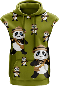 Explorer Panda Sleeveless Hoodie 3