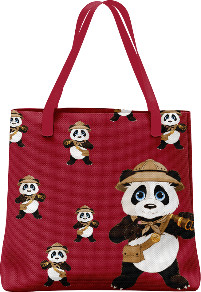 Explorer Panda Tote Bag