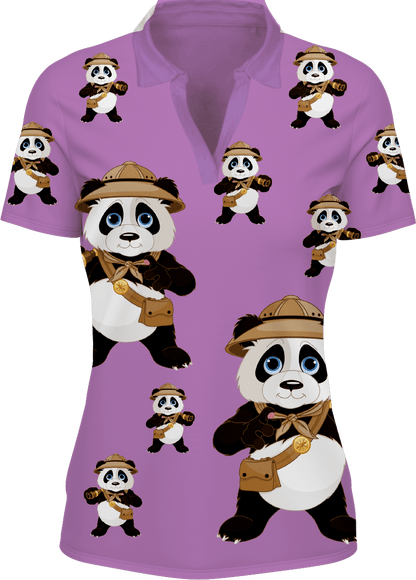 Explorer Panda Women's Polo - fungear.com.au