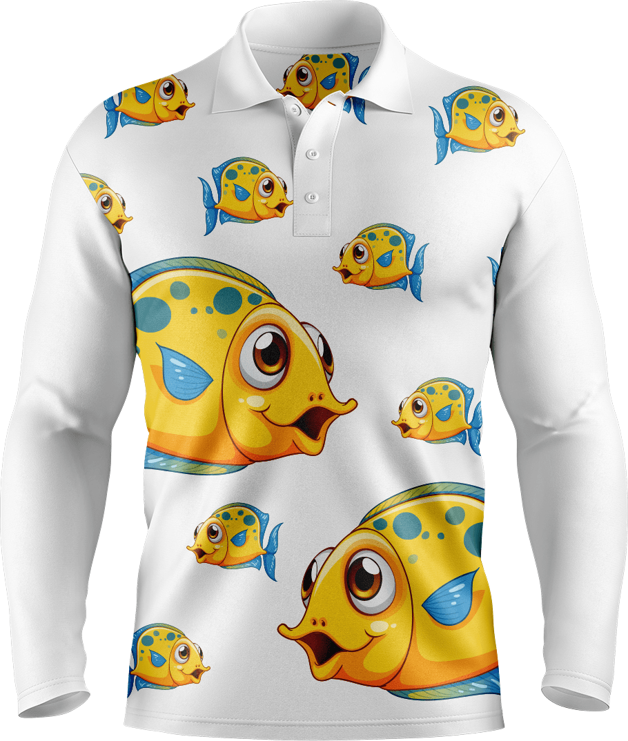 Fish out of water Men's Polo. Long or Short Sleeve - fungear.com.au