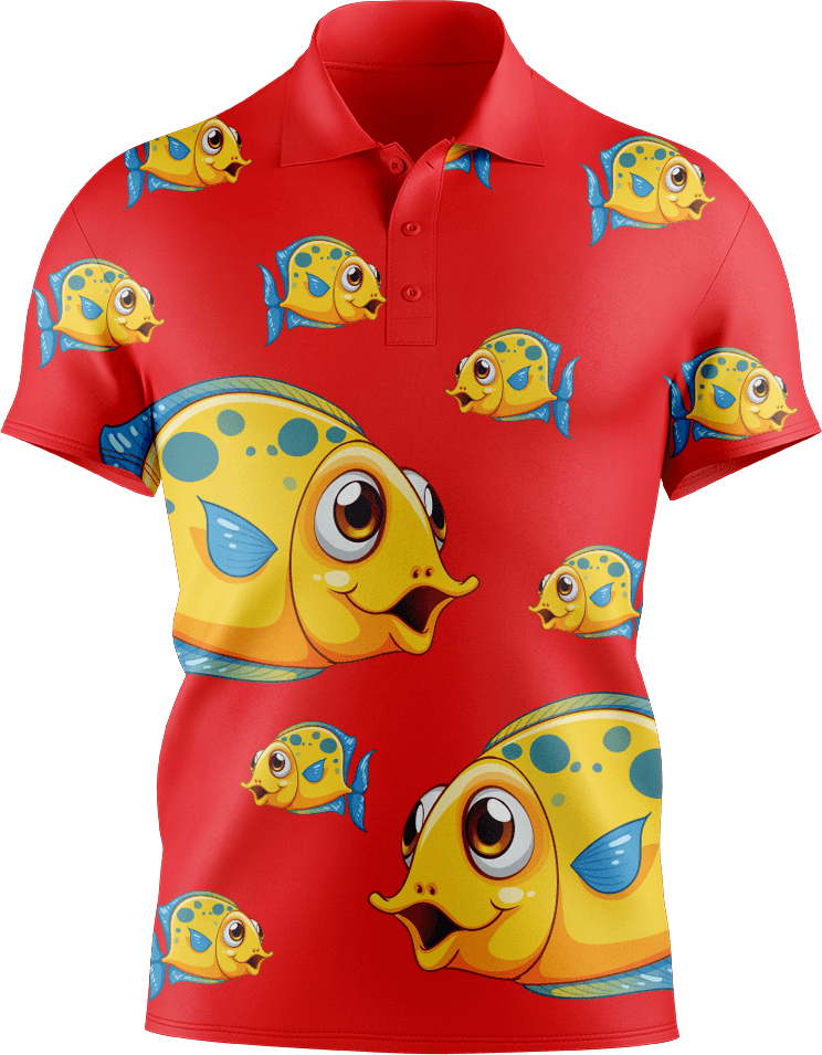 Fish out of water Men's Short Sleeve Polo