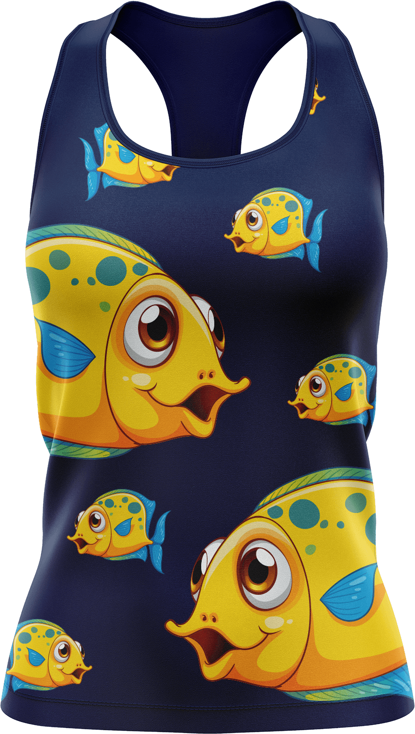 Fish Out Of Water Singlets - fungear.com.au