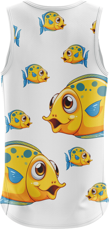 Fish Out Of Water Singlets - fungear.com.au