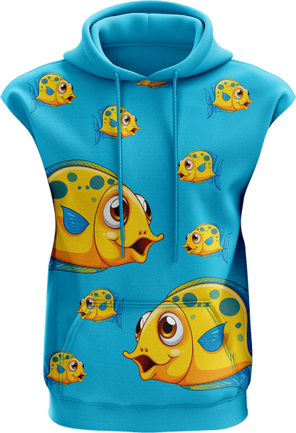 Fish out of Water Sleeveless Hoodie - fungear.com.au