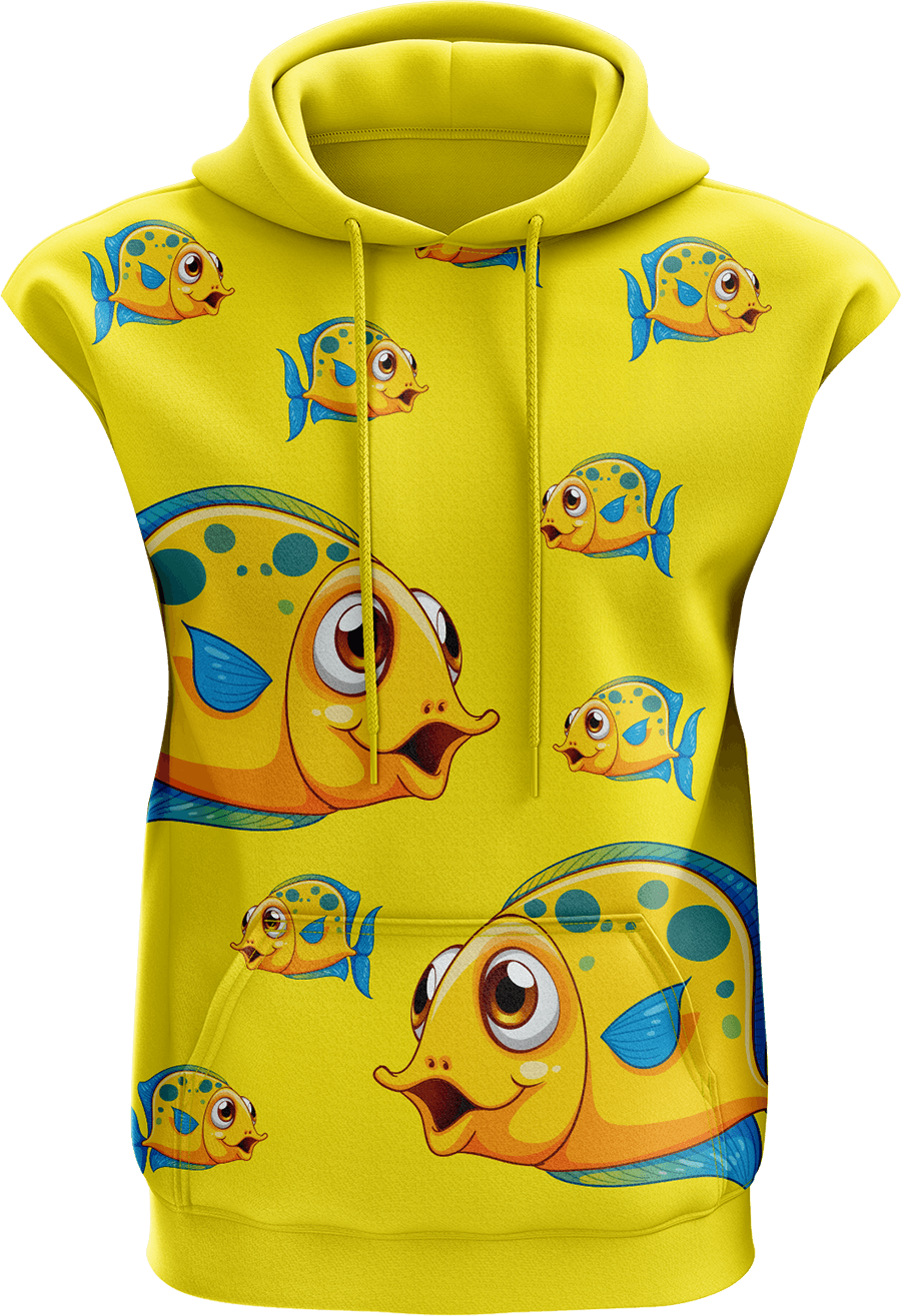 Fish out of Water Sleeveless Hoodie - fungear.com.au