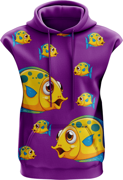 Fish out of Water Sleeveless Hoodie - fungear.com.au