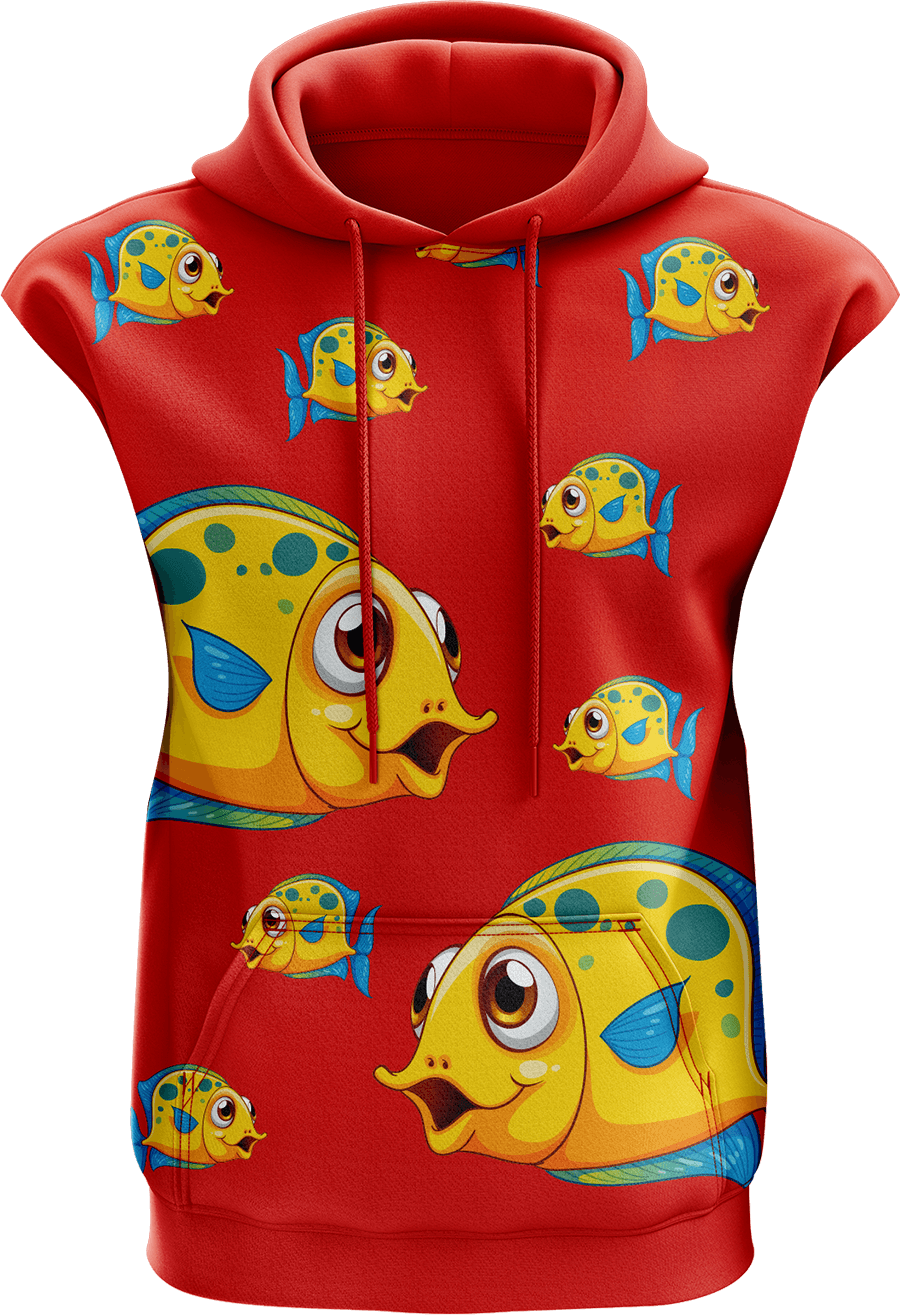 Fish out of Water Sleeveless Hoodie - fungear.com.au