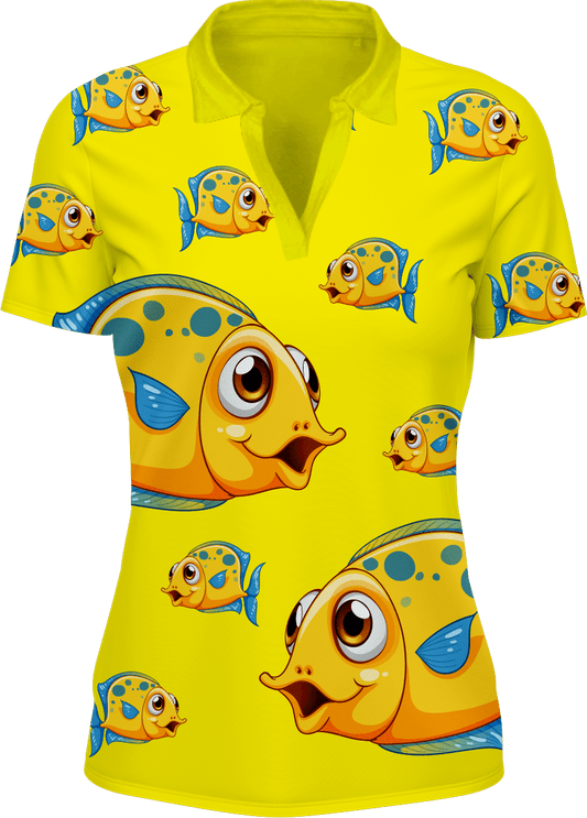 Fish out of water Women's Polo - fungear.com.au