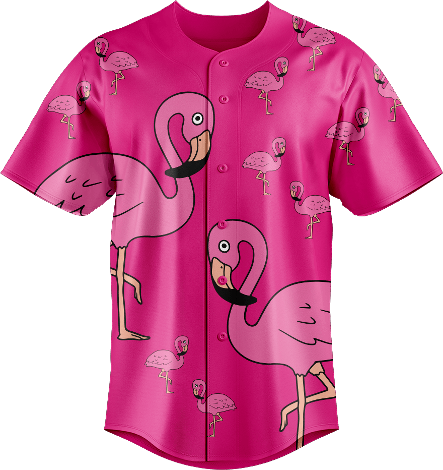 Flamingo Baseball Jerseys - fungear.com.au