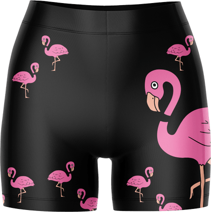 Flamingo Ladies Gym Shorts - fungear.com.au