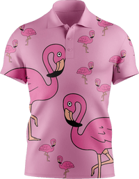 Flamingo Men's Short Sleeve Polo 4