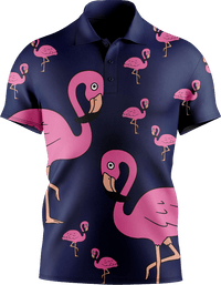 Flamingo Men's Short Sleeve Polo 3
