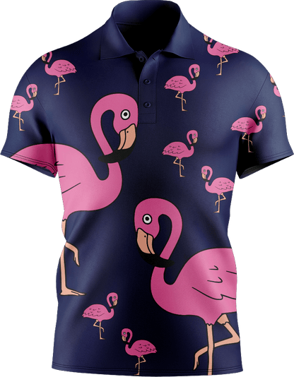 Flamingo Men's Short Sleeve Polo - fungear.com.au