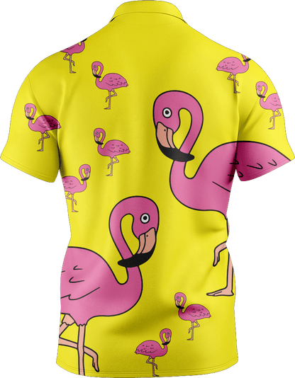 Flamingo Men's Short Sleeve Polo - fungear.com.au