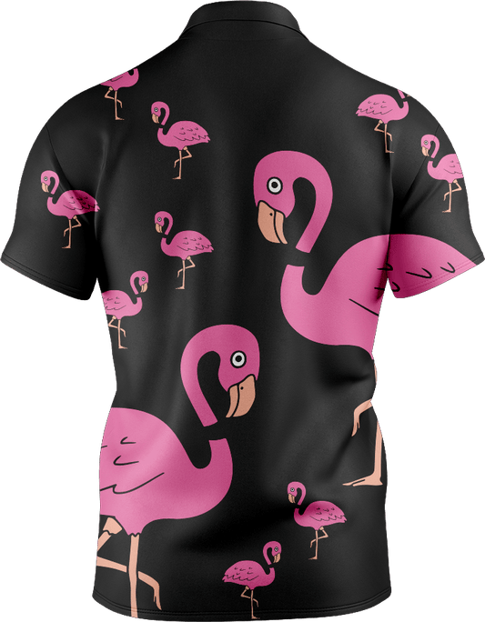 Flamingo Men's Short Sleeve Polo - fungear.com.au