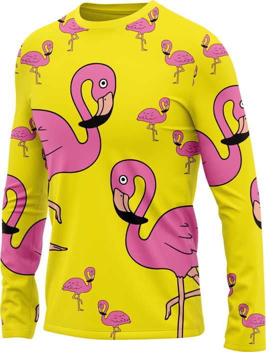 Flamingo Rash T-Shirt Long Sleeve - fungear.com.au