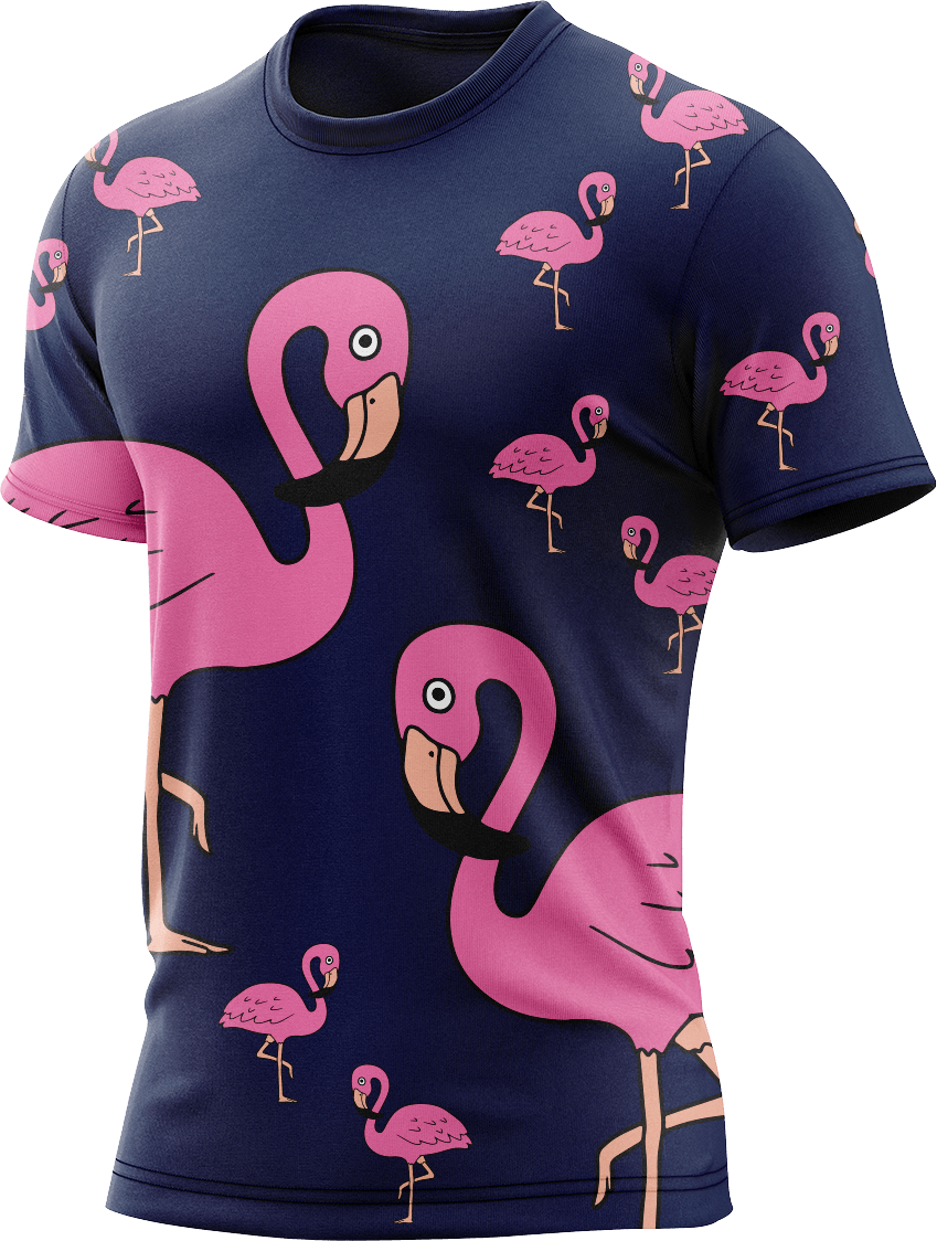 Flamingo Rash T-Shirt Short Sleeve - fungear.com.au