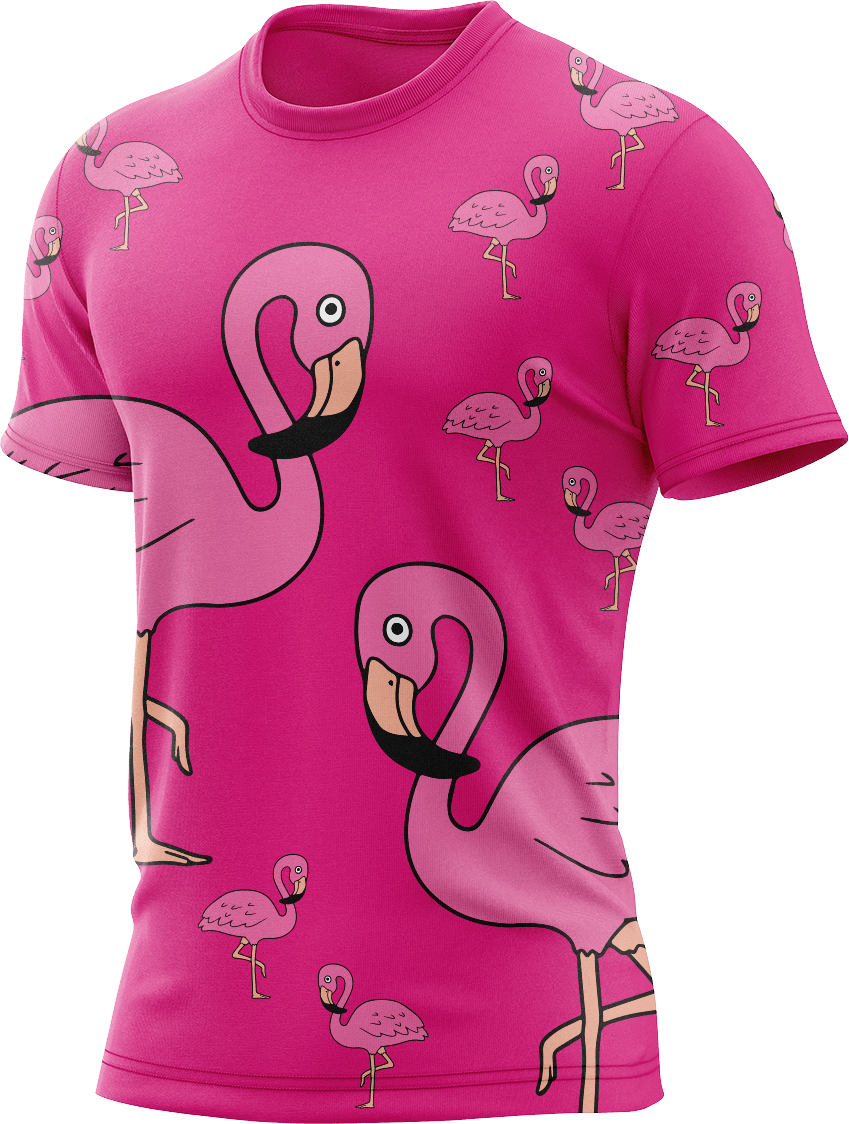 Flamingo Rash T-Shirt Short Sleeve - fungear.com.au