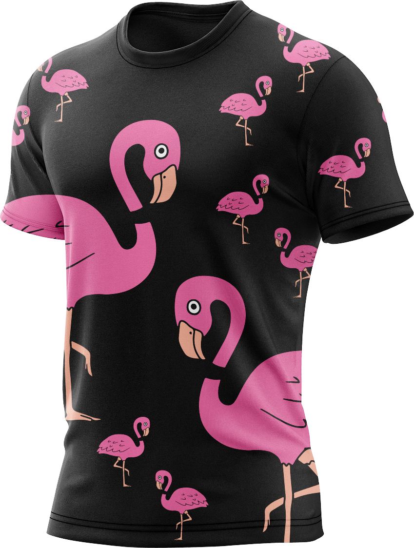 Flamingo Rash T-Shirt Short Sleeve - fungear.com.au