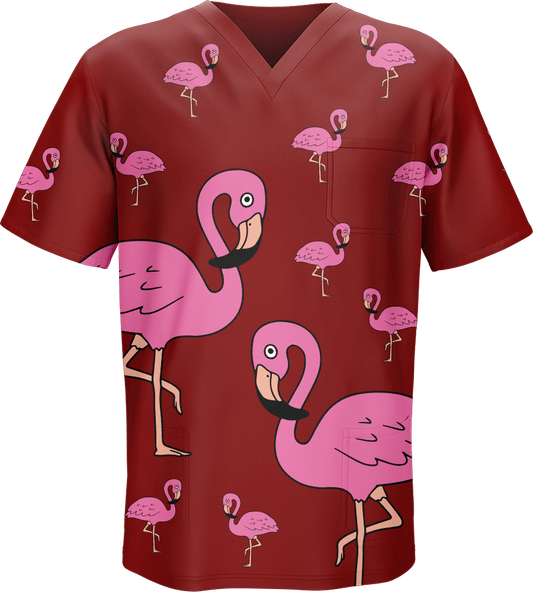 Flamingo Scrubs - fungear.com.au