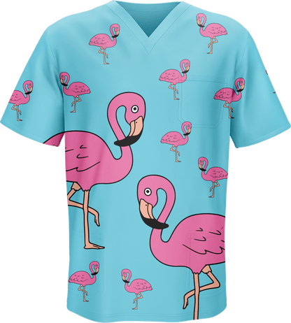 Flamingo Scrubs - fungear.com.au