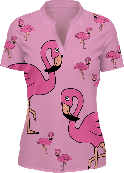 Flamingo Women's Polo - fungear.com.au