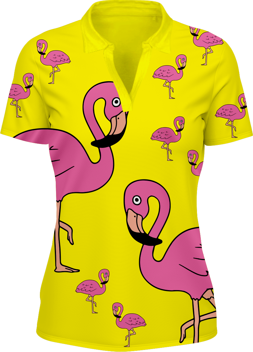 Flamingo Women's Polo - fungear.com.au