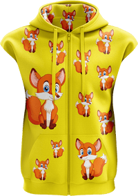 Fox Full Zip Sleeveless Hoodie Jackets 1