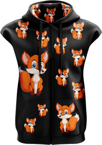 Fox Full Zip Sleeveless Hoodie Jackets 2