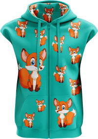 Fox Full Zip Sleeveless Hoodie Jackets 3