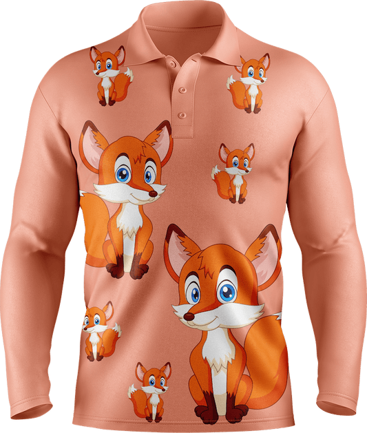 Fox Men's Long Sleeve Polo - fungear.com.au