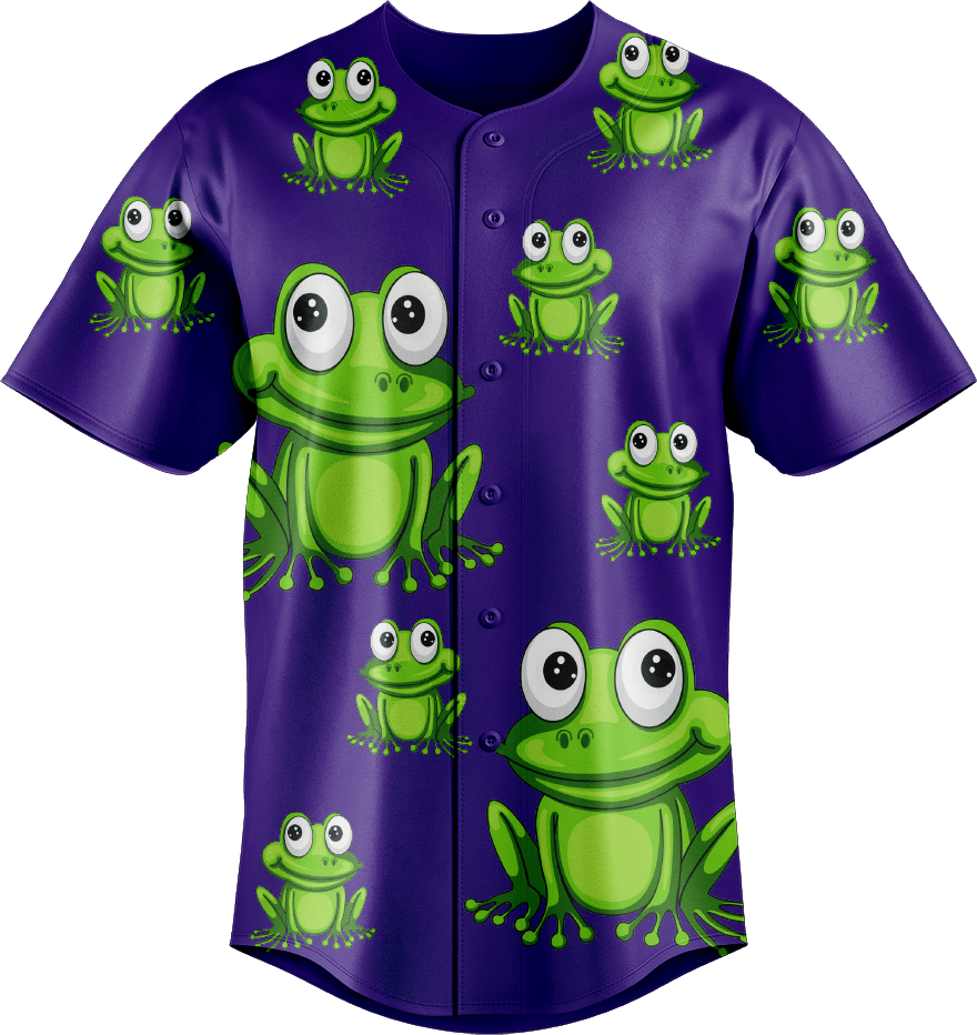 Freaky Frog Baseball Jerseys - fungear.com.au