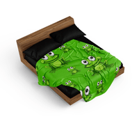 Freaky Frog Doona + Pillow 3