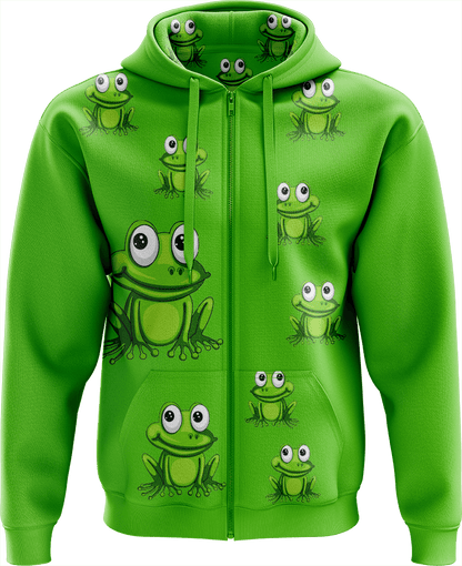 Freaky Frog Full Zip Hoodies Jacket - fungear.com.au