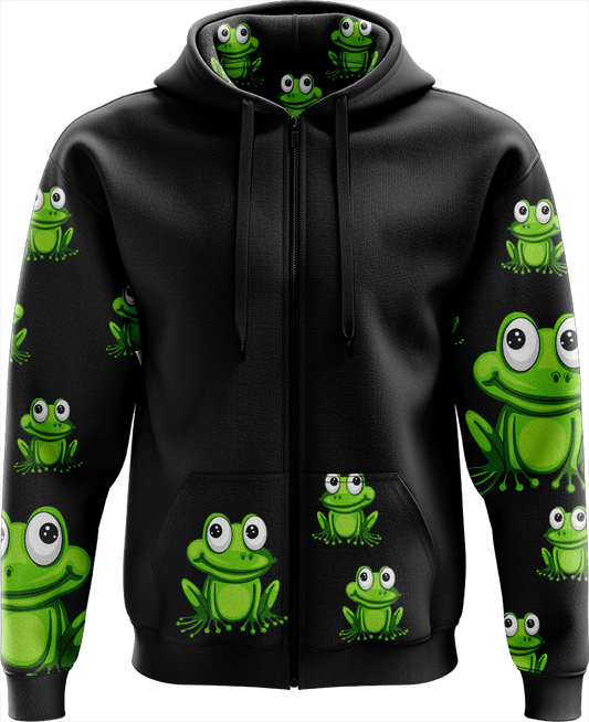 Freaky Frog Full Zip Hoodies Jacket - fungear.com.au