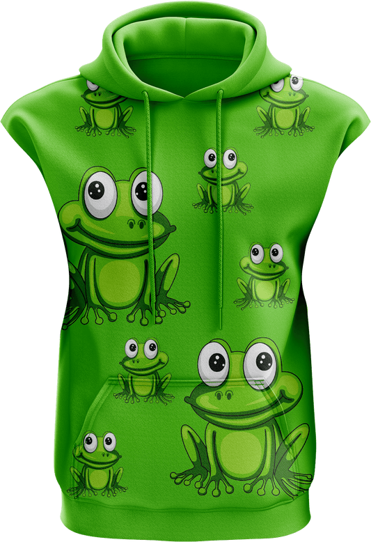 Freaky Frog Full Zip Sleeveless Hoodie Jackets - fungear.com.au