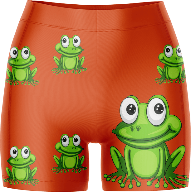 Freaky Frog Ladies Gym Shorts