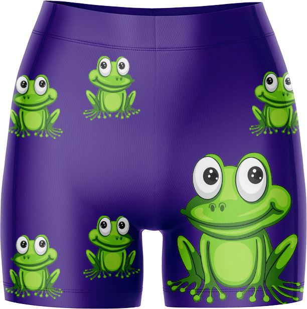 Freaky Frog Ladies Gym Shorts - fungear.com.au