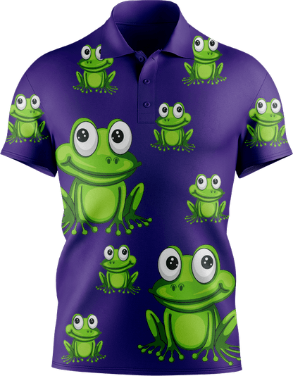 Freaky Frog Men's Short Sleeve Polo - fungear.com.au