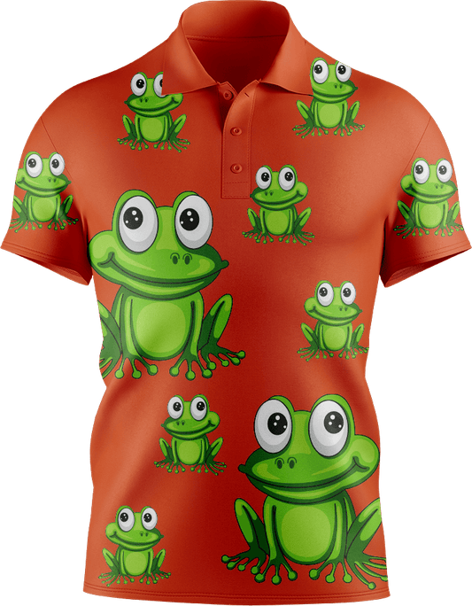 Freaky Frog Men's Short Sleeve Polo - fungear.com.au