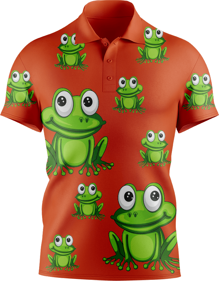 Freaky Frog Men's Short Sleeve Polo