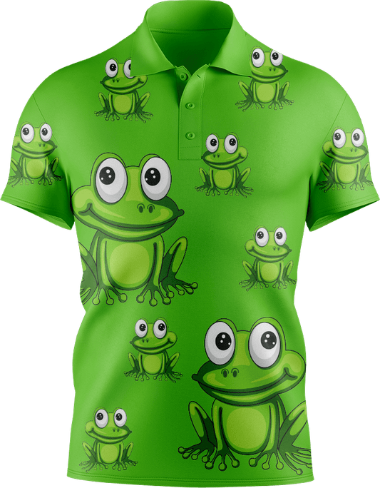 Freaky Frog Men's Short Sleeve Polo - fungear.com.au