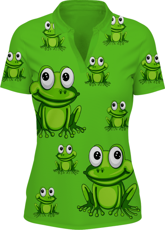 Freaky Frog Women's Polo - fungear.com.au