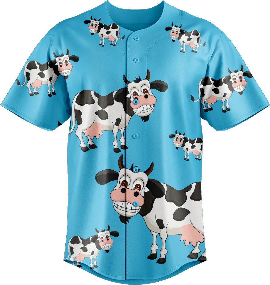 Fussy Cow Baseball Jerseys - fungear.com.au